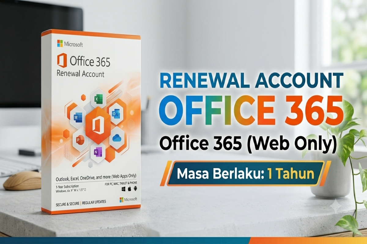 Renewal Account Office 365 - Office 365 (Web Only) (1 Tahun)